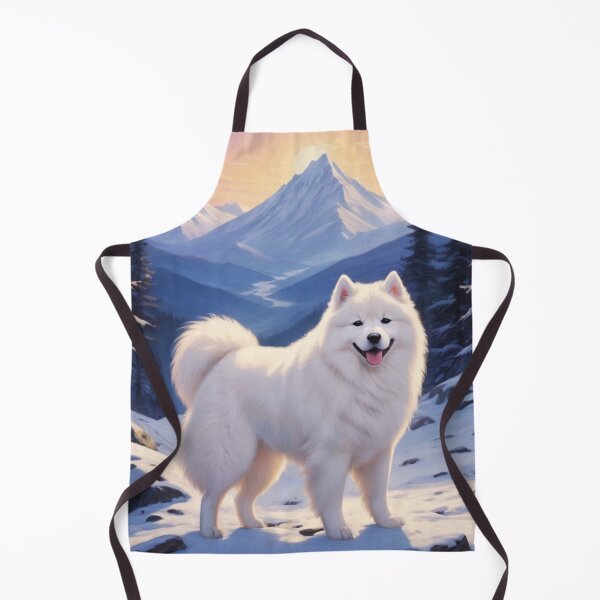 Item preview, Sunrise Samoyed Dog Mountain Landscape designed and sold by ChaosReigns91.