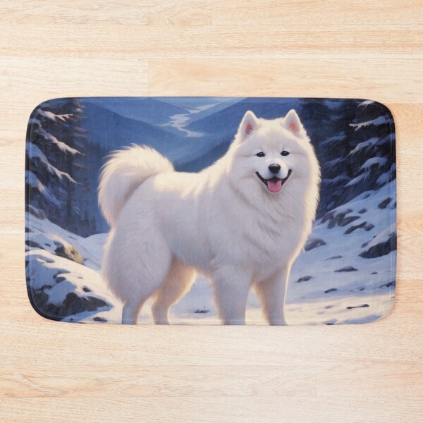 Item preview, Sunrise Samoyed Dog Mountain Landscape designed and sold by ChaosReigns91.