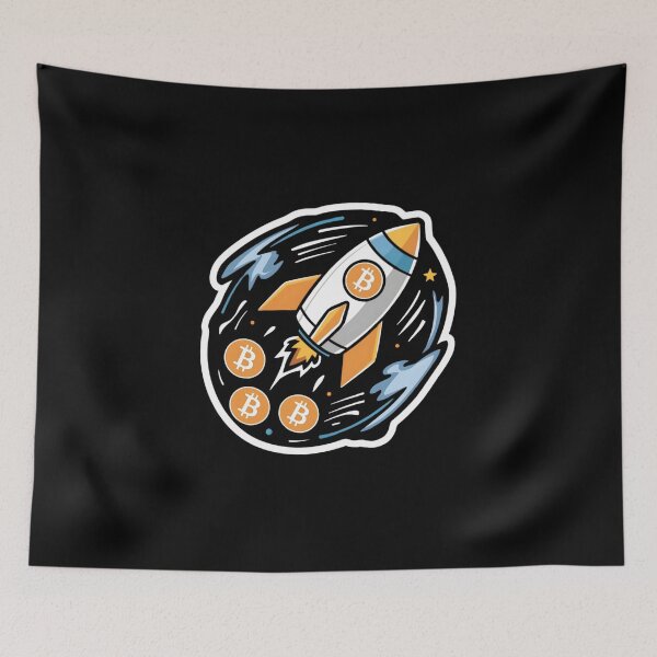 Item preview, Bitcoin Rocket designed and sold by RadDeck.