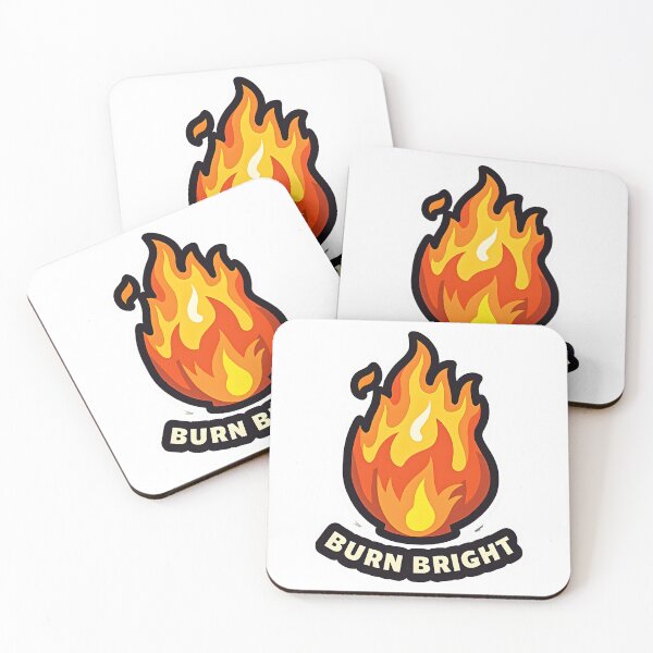 Item preview, "Burn Bright" Flame Digital Art Print - Inspiring Fire Illustration for Passion and Motivation designed and sold by www.contentcraze.in.