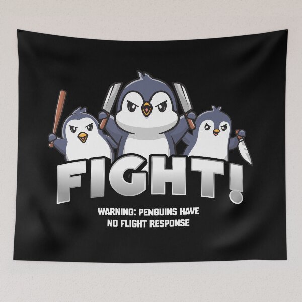 Item preview, Penguins don't have a flight response (on dark colors) designed and sold by messy-nessie.