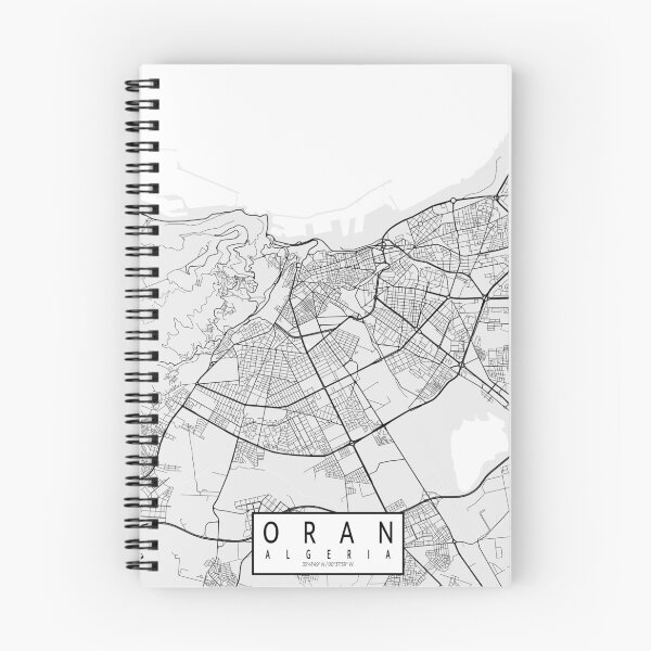 Artikelvorschau, Oran Stadtplan von Algerien - Leicht entworfen und verkauft von deMAP.