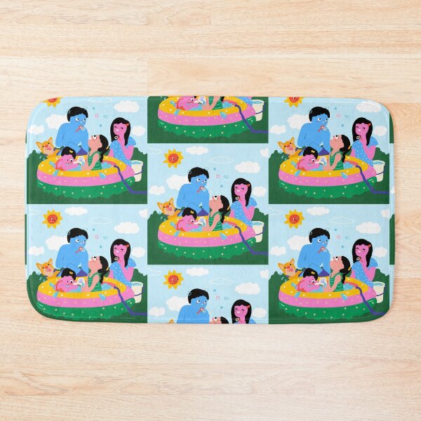 Item preview, FILIPINO FAMILY SWIMMING POOL TABO SHOWER CURTAIN designed and sold by aydapadi.