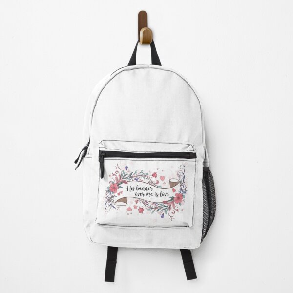 Aperçu de l'œuvre Bannière florale « Sa bannière sur moi est l'amour » créée et vendue par Faithloveshop.