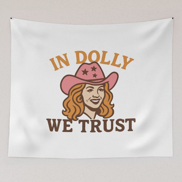 Item preview, Retro Cowgirl Hat Design – In Music We Trust designed and sold by Timegraf.