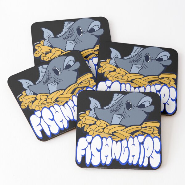 Item preview,  Fish N' Chips  designed and sold by Bad Signal Studios .
