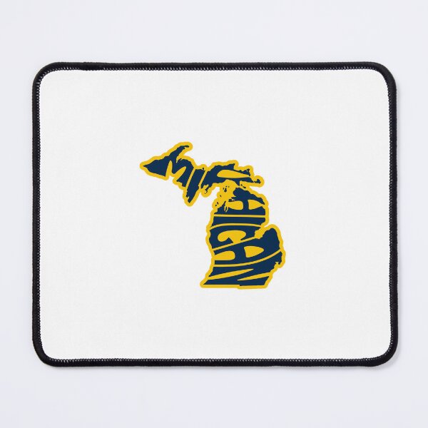 Item preview, Michigan Outline Yellow/Navy designed and sold by nikoolaidd.