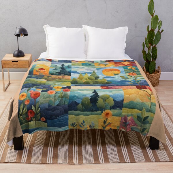 Item preview, Amantes del patchwork con temática de naturaleza - Amantes del patchwork designed and sold by Wiss2Arts.
