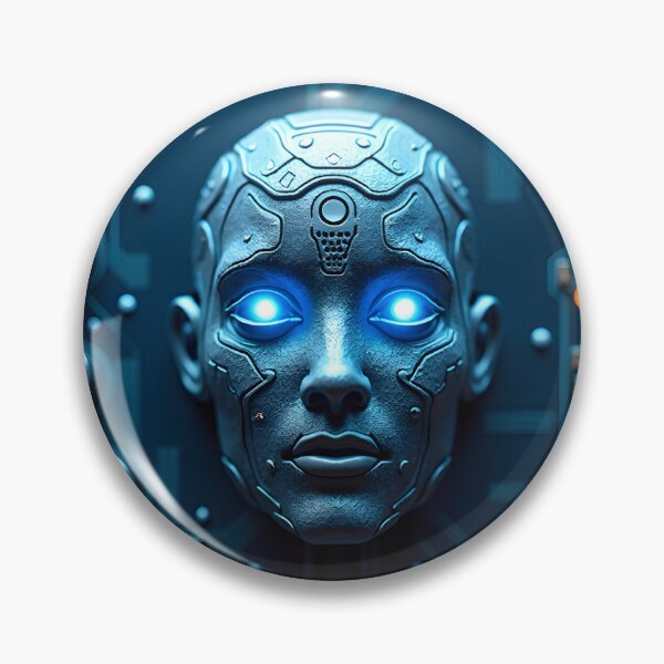 Item preview, Cybernetic AI Head Phone Case - Futuristic Tech Abstract Design designed and sold by www.contentcraze.in.
