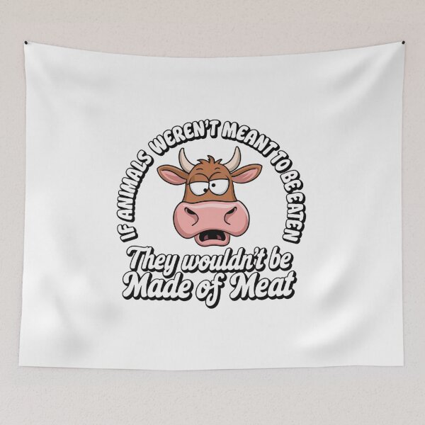 Item preview, Made of Meat, cow, BBQ, animals, steak, funnyfits70, Humor, Funny, retro, vintages, funny quotes, animal humor, designed and sold by FunnyFits70.
