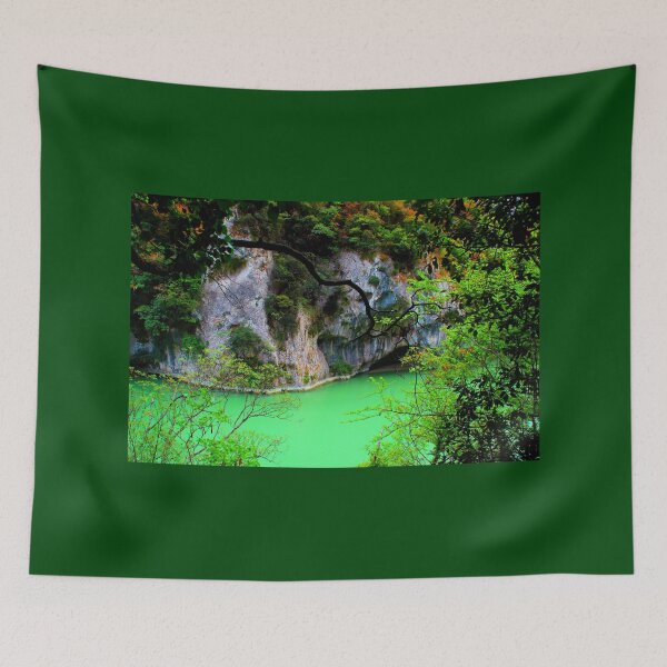 Item preview, View from Gola del Furlo with Candigliano river and foliage designed and sold by Kristina Drozd.