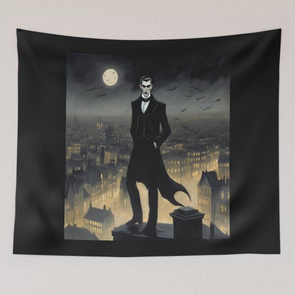 Item preview, "Charming Dark Vintage Vampire: Gothic Mystery and Charisma" designed and sold by Artisticanvas.