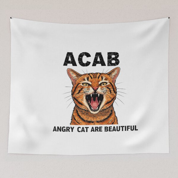 Item preview, ACAB: Angry Cat Are Beautiful 2.0 designed and sold by anuggra.
