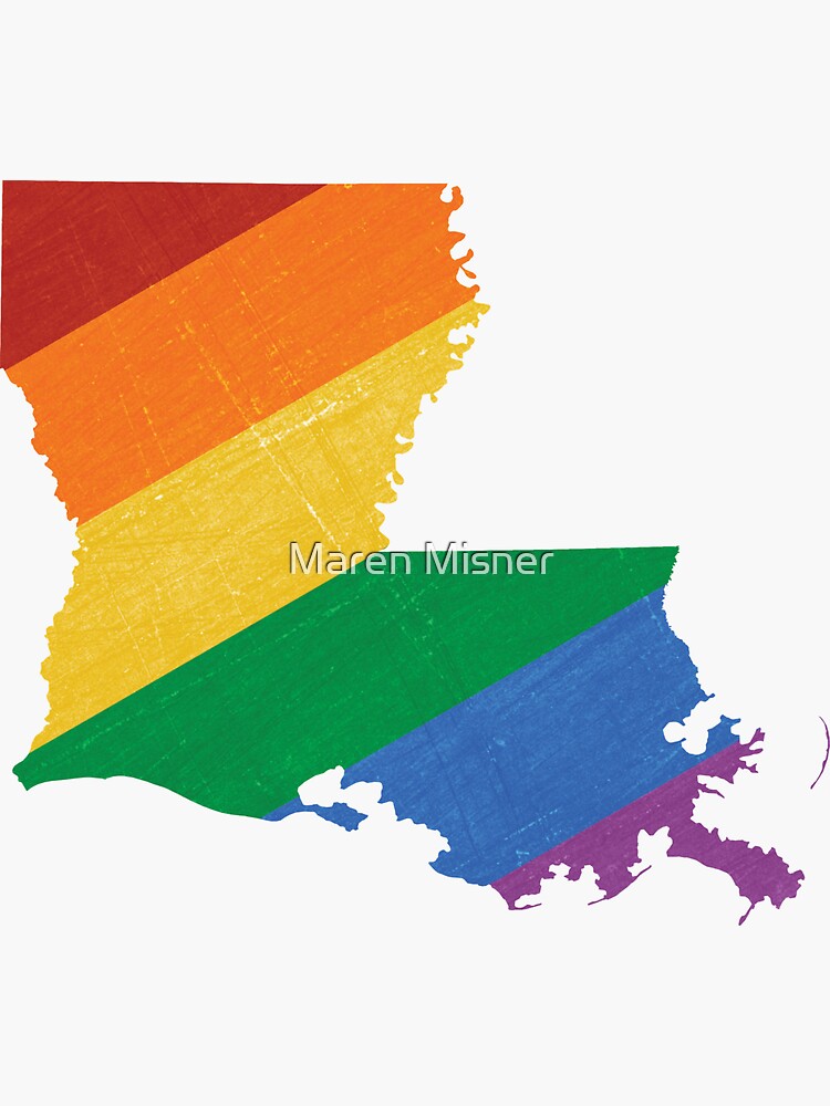 "Louisiana Pride" Sticker for Sale by marenmisner Redbubble