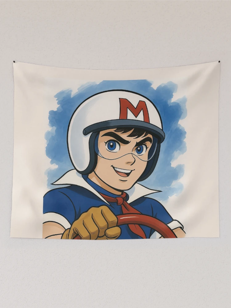 Thumbnail 2 of 3, Tapestry, Speed Racer designed and sold by Sakuga Drip.