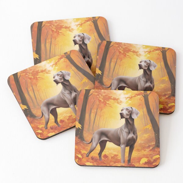 Item preview, Weimaraner Dog In Autumn designed and sold by ChaosReigns91.