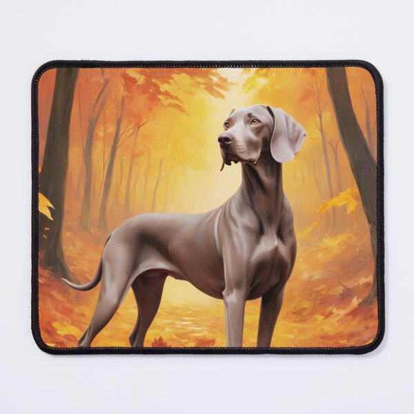 Item preview, Weimaraner Dog In Autumn designed and sold by ChaosReigns91.