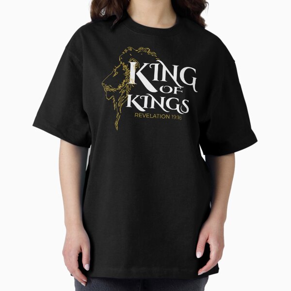 Item preview, King of Kings | Gold Lion & White Typography Christian Art (Revelation 19:16) designed and sold by tisforudesign.