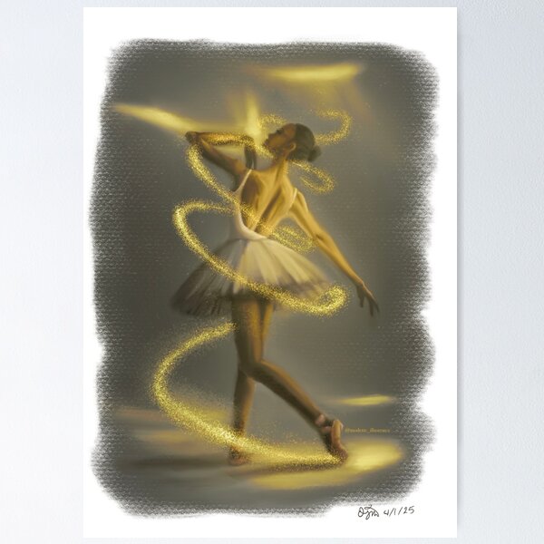 Item preview, Sparkling Ballerina designed and sold by modette_illustrates.