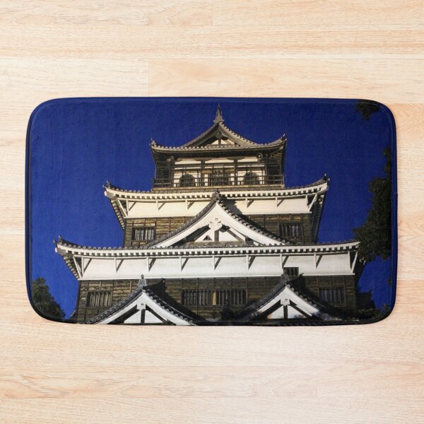 Item preview, Osaka Castle at Twilight - Retro Grain Photograph designed and sold by citrusapple.