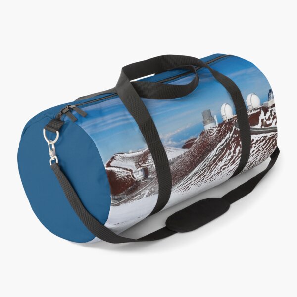 Item preview, Mauna Kea Summit with Snow and Astronomical Observatories under Blue Sky designed and sold by Maryna Gumenyuk.