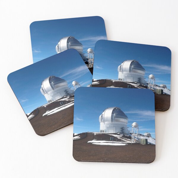 Item preview, Snow-Dusted Site with Observatory Dome on Mauna Kea under Blue Sky designed and sold by Maryna Gumenyuk.