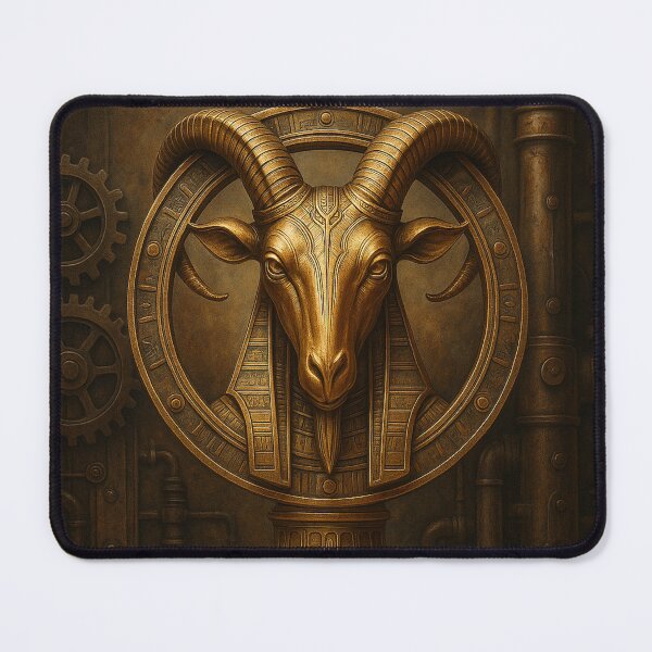 Item preview, Khnum of Steam, Deity of metal and gear. designed and sold by VidyoeDesigns67.