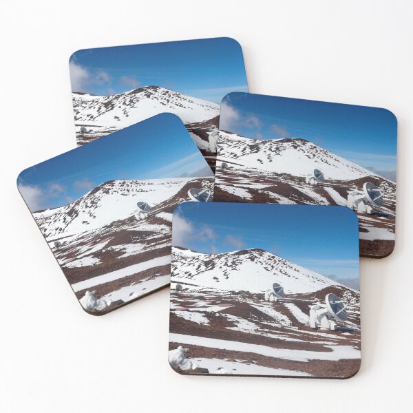 Item preview, Mauna Kea Observatories with Satellite Dishes and Cloudy Sky designed and sold by Maryna Gumenyuk.