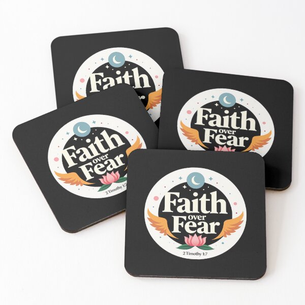 Item preview, Christian Apparel Easter Joy –Faith Over Fear – Overcome with Faith – 2 Timothy 1:7 | Bold Christian Inspiration Art designed and sold by ebocraft.
