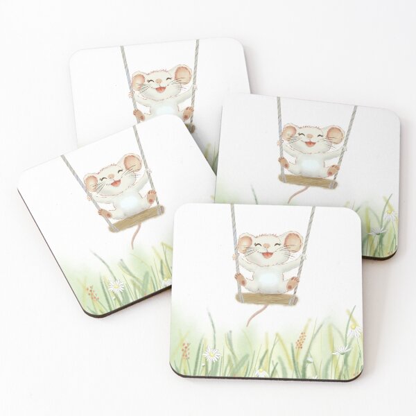 Item preview, cute happy mouse designed and sold by DESAMI ART by Irina Kay.