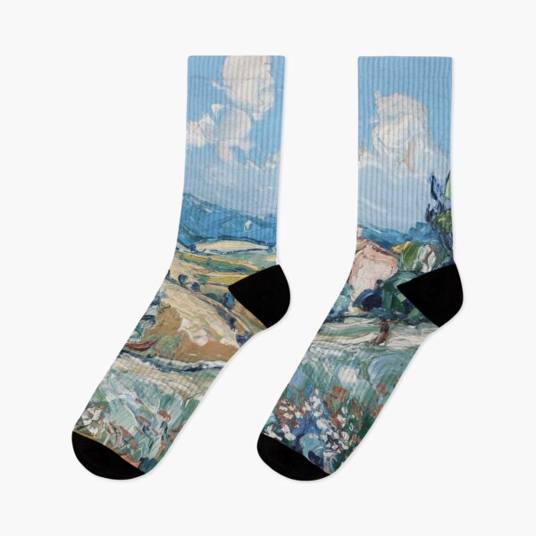 Item preview, Tuscan Hillside View | Bold Impressionist Landscape with Olive Trees designed and sold by CARRAANN.
