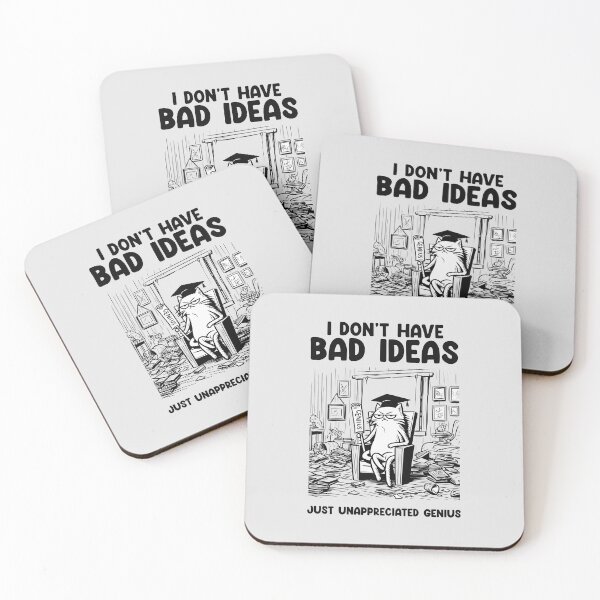 Item preview, Unappreciated Genius – Funny Cat Office Humor | Witty Intellectual designed and sold by Cree8if.