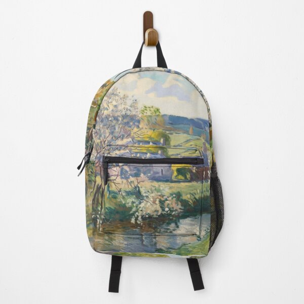 Item preview, Springtime Bloom by the Water | French Countryside Landscape Painting designed and sold by CARRAANN.