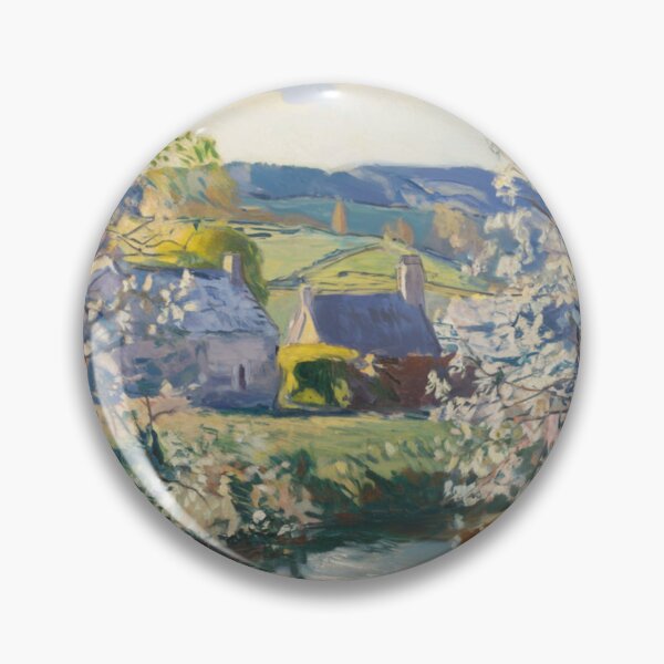 Item preview, Springtime Bloom by the Water | French Countryside Landscape Painting designed and sold by CARRAANN.