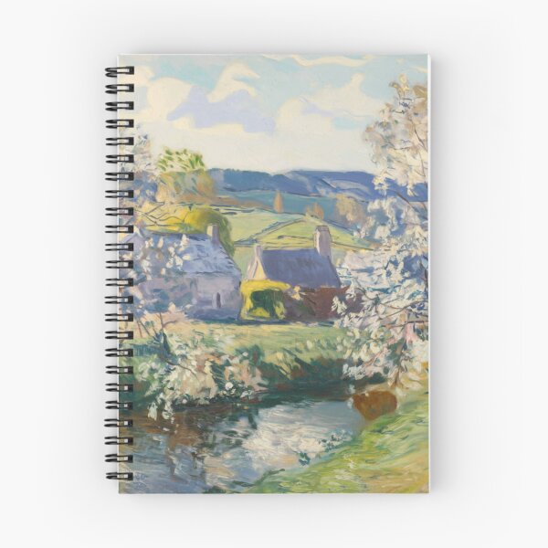 Item preview, Springtime Bloom by the Water | French Countryside Landscape Painting designed and sold by CARRAANN.