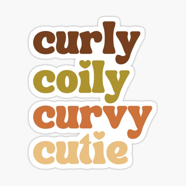 Item preview, Curly Coily Curvy Cutie designed and sold by Uluvet Design Studio.