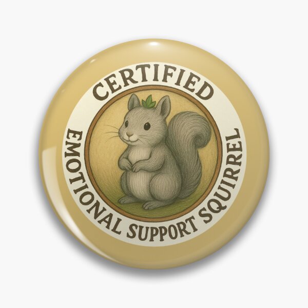 Item preview, Squirty McFluffentail - Certified Emotional Support Squirrel designed and sold by Kmhbelieve620.