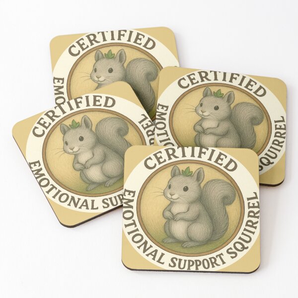 Item preview, Squirty McFluffentail - Certified Emotional Support Squirrel designed and sold by Kmhbelieve620.