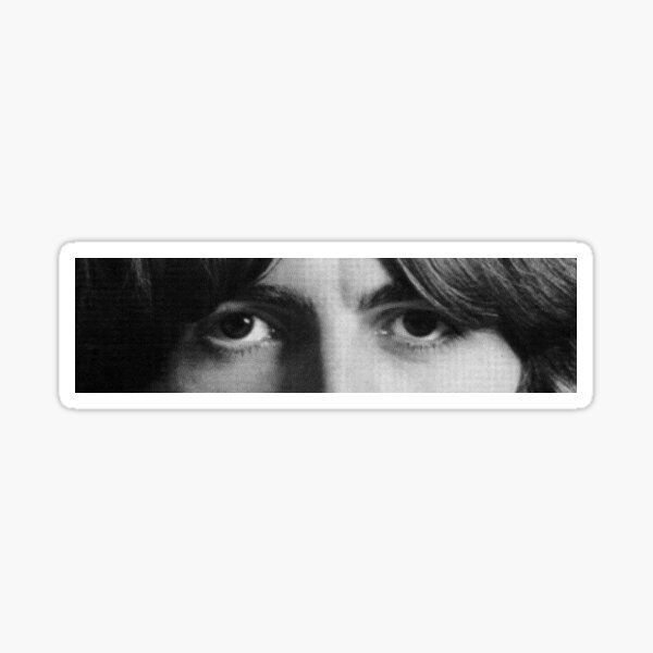Vista previa del artículo con la obra «Ojos icónicos - George Harrison», diseñado y vendido por Saving Grace Records.
