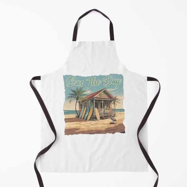 Item preview, Seas The Day – Vintage Surf Shack Beach Design designed and sold by EpochFusion.