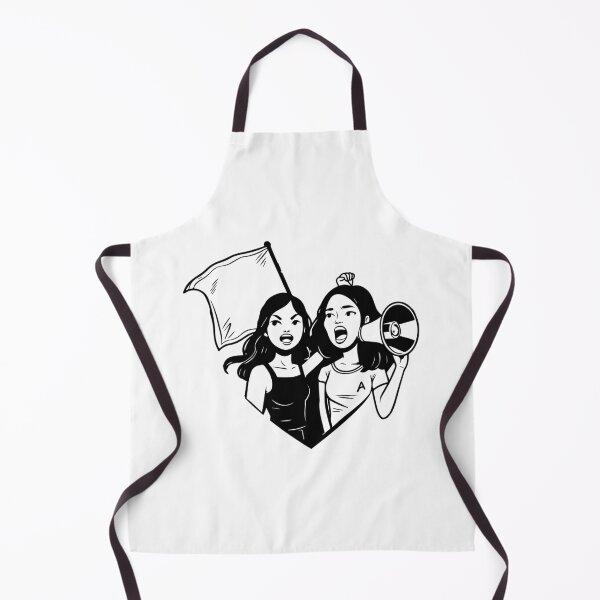 Item preview,  Girls protesting with megaphone sticker  designed and sold by megudesignart.