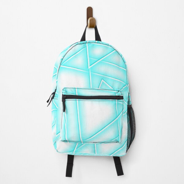 Item preview, Blue Neon Triangles – Geometric Light Design designed and sold by Sajiikanaan.