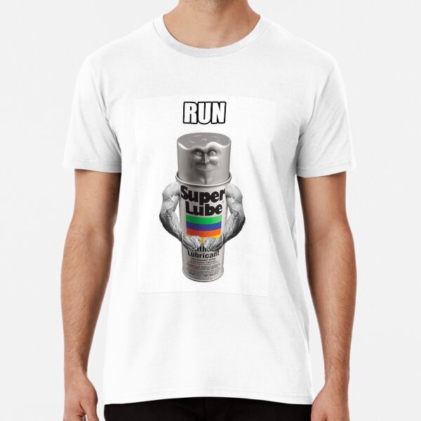 Vista previa del artículo con la obra «Hombre lubricante», diseñado y vendido por Null's Nerf Necessities.