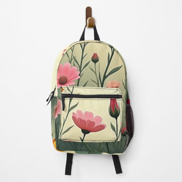 Item preview, Wildflowers and Red Rose on the Right - Light Green Background #5006 designed and sold by Wildflower Rose.