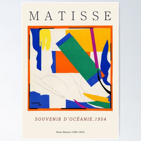 Item preview, Henri Matisse : Souvenir d'Océanie (1954) Poster designed and sold by YNTDigitalHouse.