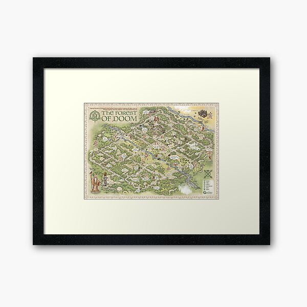 Item preview, Fighting Fantasy - The Forest of Doom - Gamebook Map designed and sold by QatlasMap Shop.