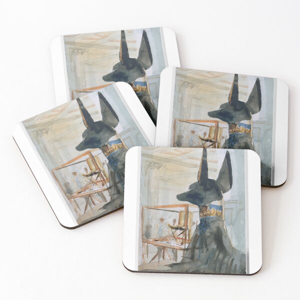 Item preview, Anubis observing tourists in the Cairo museum designed and sold by James Shand.