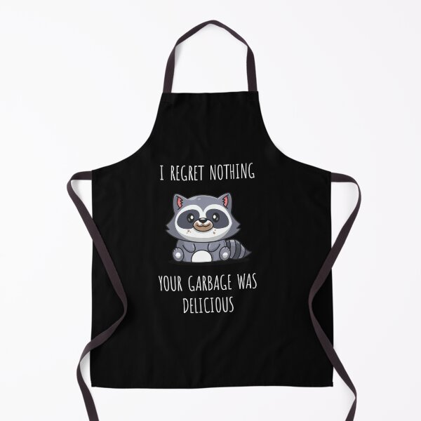 Item preview, Trash panda racoon says "I regret nothing" (on dark colors) designed and sold by messy-nessie.