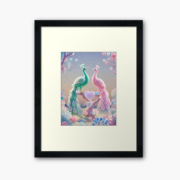 Item preview, Whimsical Love of Fantasy Peacocks designed and sold by oscar321698.