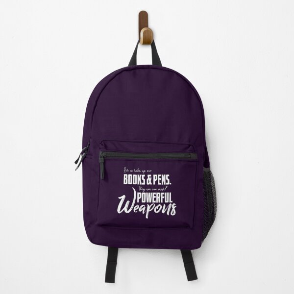 Item preview, Let us pick up our books and pens. They are our most powerful weapons. designed and sold by Shopyflu.